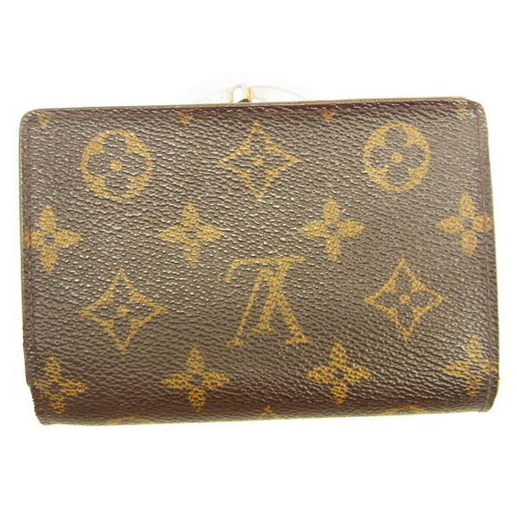 Louis Vuitton Brown Monogram Wallet Porte Monnaie Canvas Bifold - Picture 1 of 6